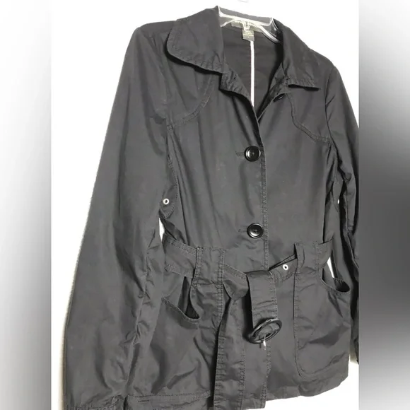 Banana Repúblic black belted jacket L - Picture 8 of 8